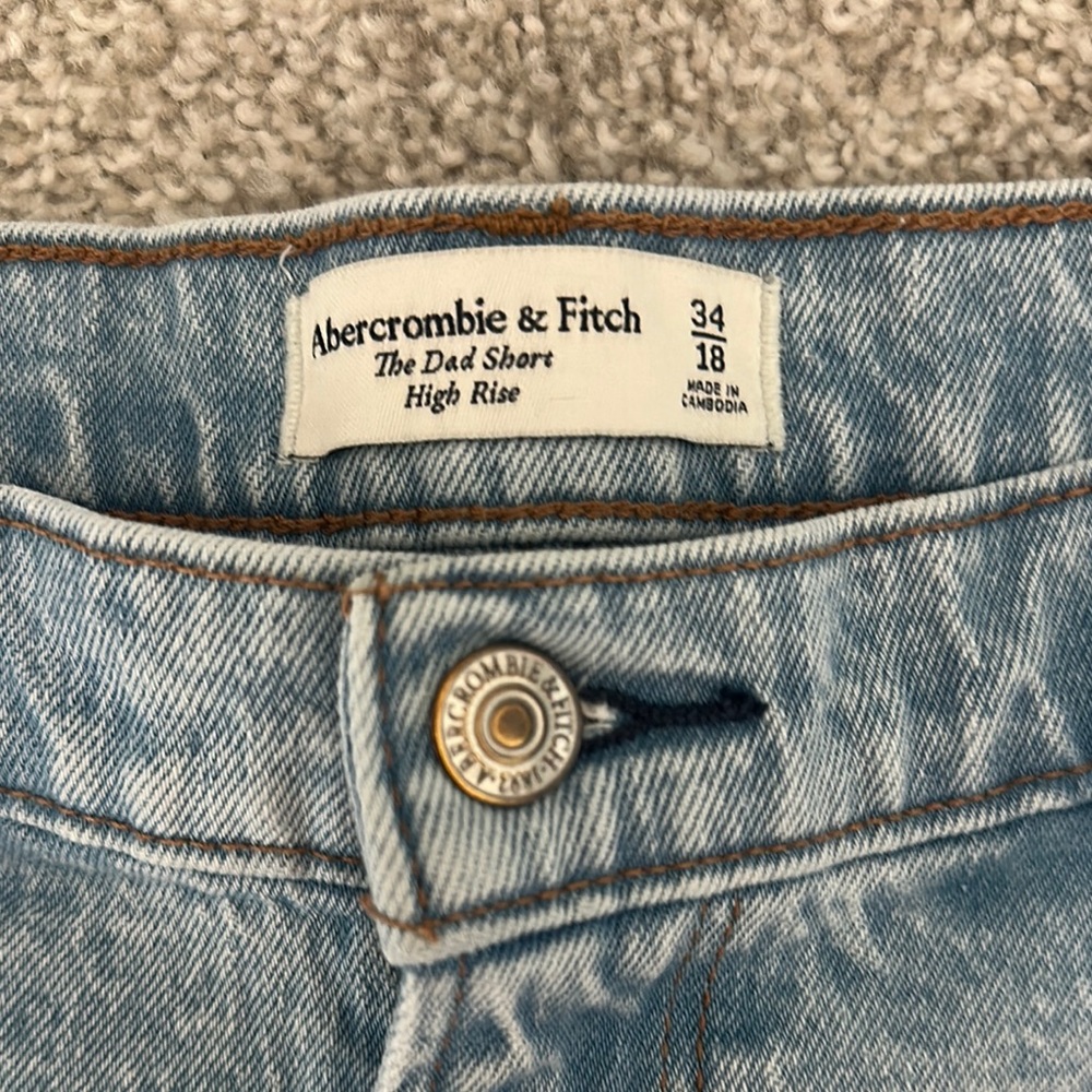 Abercrombie & Fitch Light Blue Denim Jean Shorts - Picture 2 of 6
